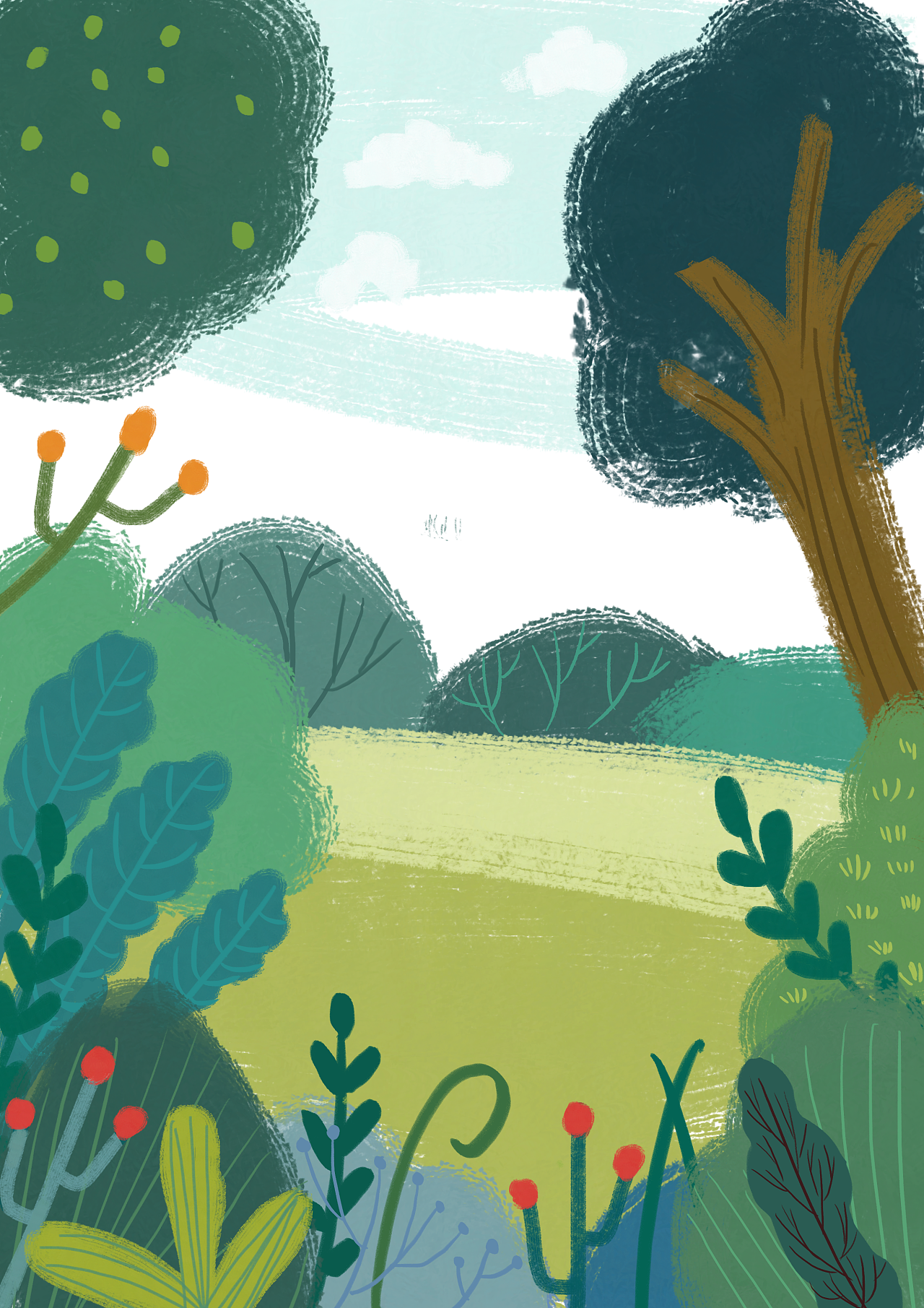 森林里的女巫|插画|绘本|乐乐熊lff - 原创作品 - 站酷 (zcool)