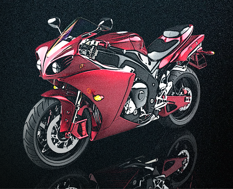 ( Painting Moto)     摩托绘画