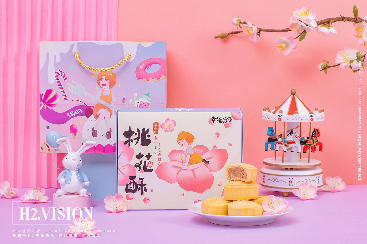桃花酥 零食点心拍摄 X H2视觉摄影
