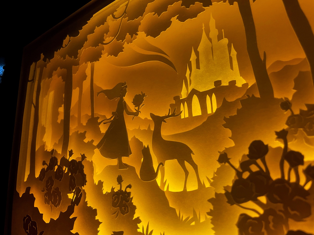 近期的光影纸雕