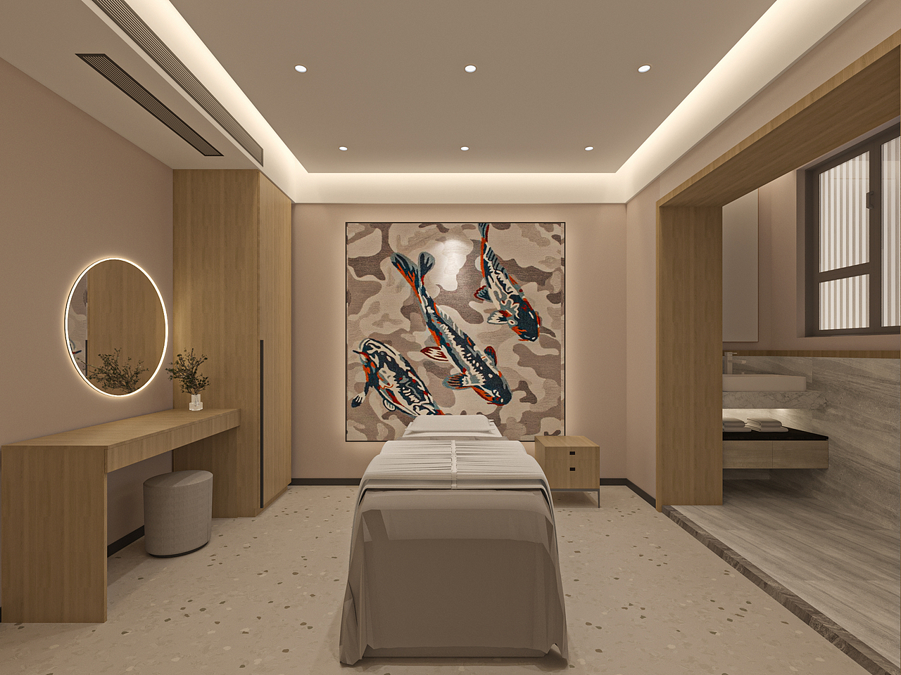 新中式现代美容院/美容会所/皮肤管理