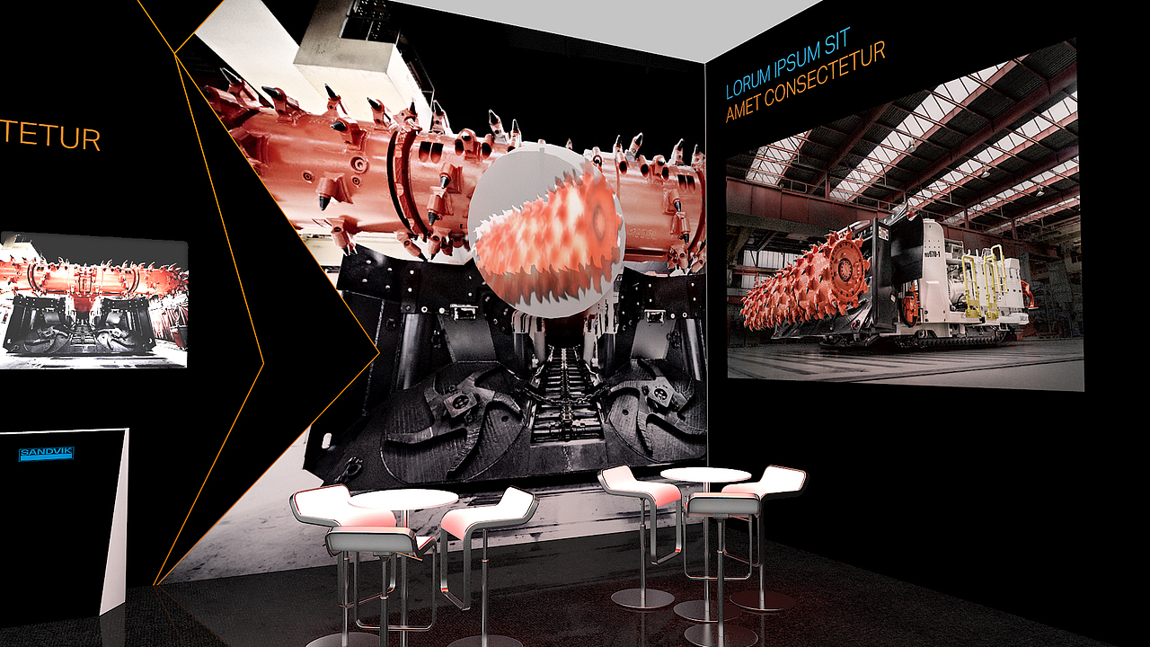 山特维克展台（图ZMTk0OTEyODY0） - 展陈设计 - 站酷设计师鱼小孩儿原创素材 - 站酷ZCOOL