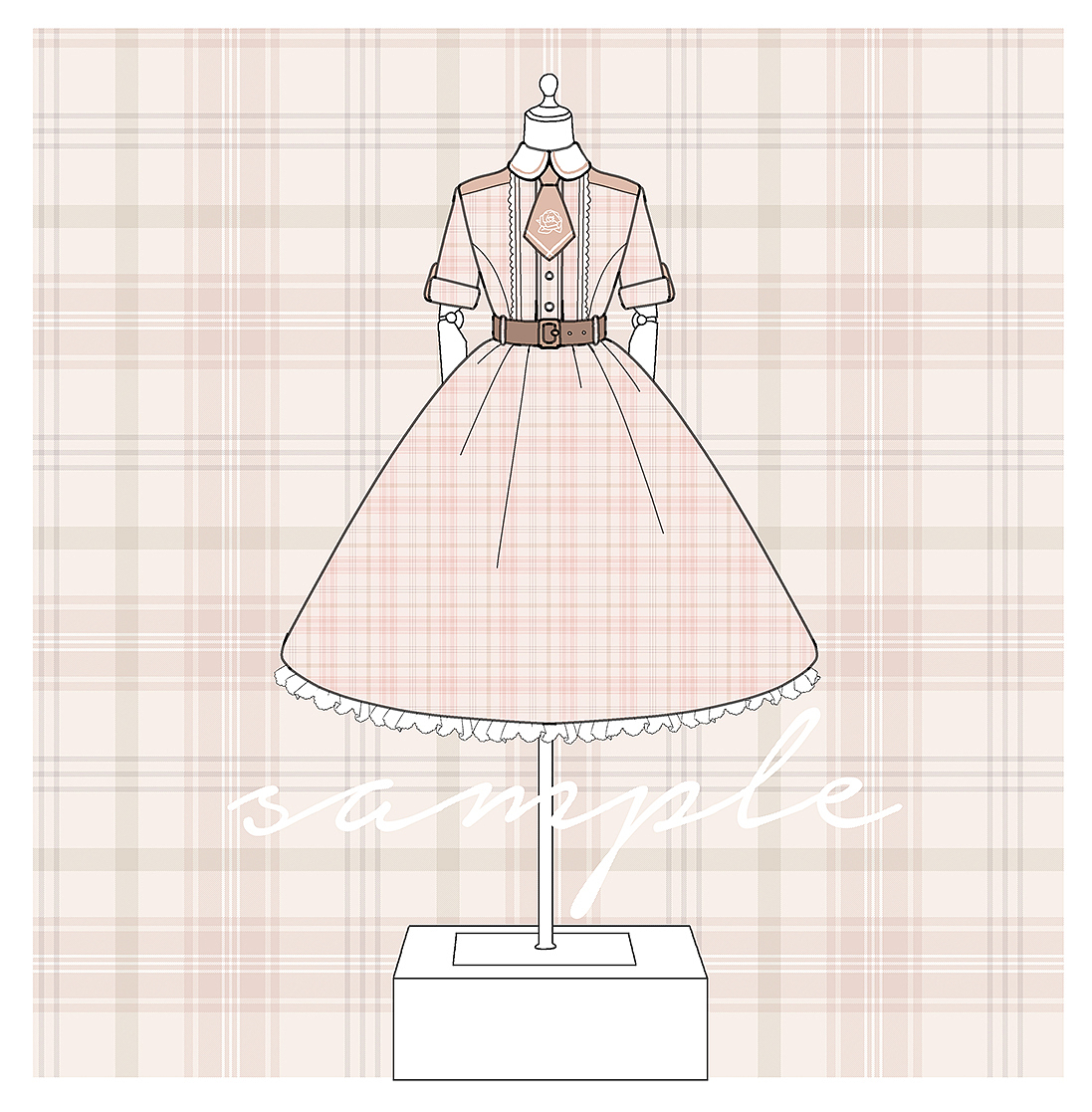 格子制服lolita（圖ZMjI3MDYzNjg4） - 其他服裝 - 站酷設(shè)計師紅燒五花肉原創(chuàng)素材 - 站酷ZCOOL