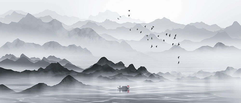 2022新山水（图ZMjc2NTU0ODA4） - 生活用品 - 站酷设计师新中式纱画图库原创素材 - 站酷ZCOOL