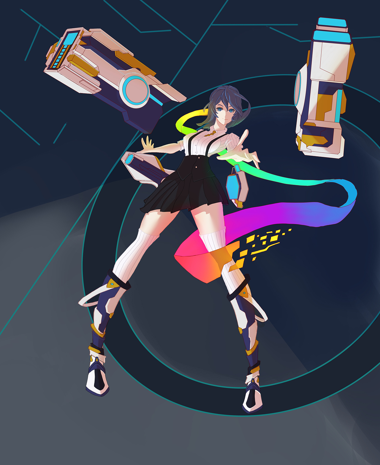 2年前 6 0 0 北京  |  插画师 二次元赛博朋克妹子 原创  -  插画