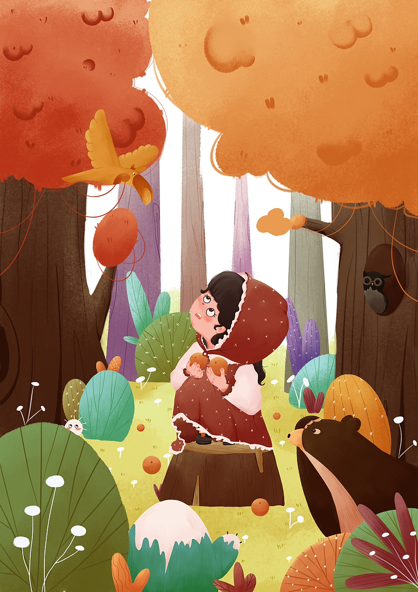 儿童插画小场景