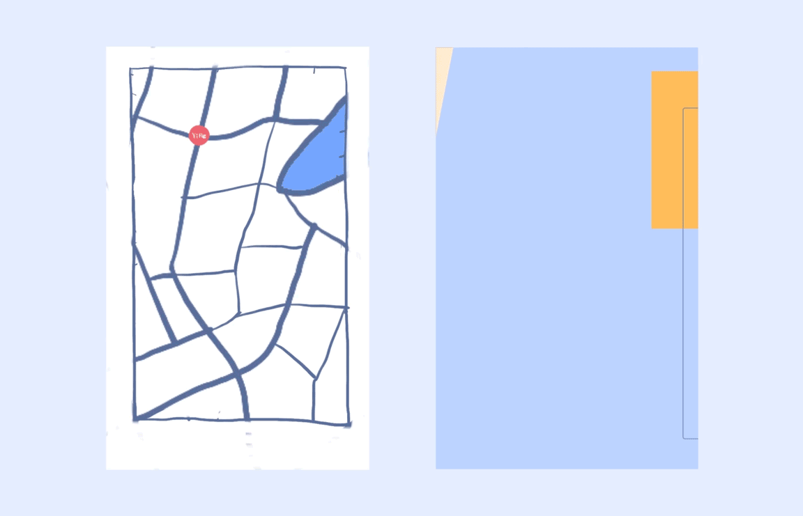 这段画面的旁白是“当别人还在伸长脖子等外卖时……”,因而安排了送餐的小盒路过因为没有预定YIHE餐点服务,所以只能伸长脖子看着小白的外卖准时送达的可怜同事。