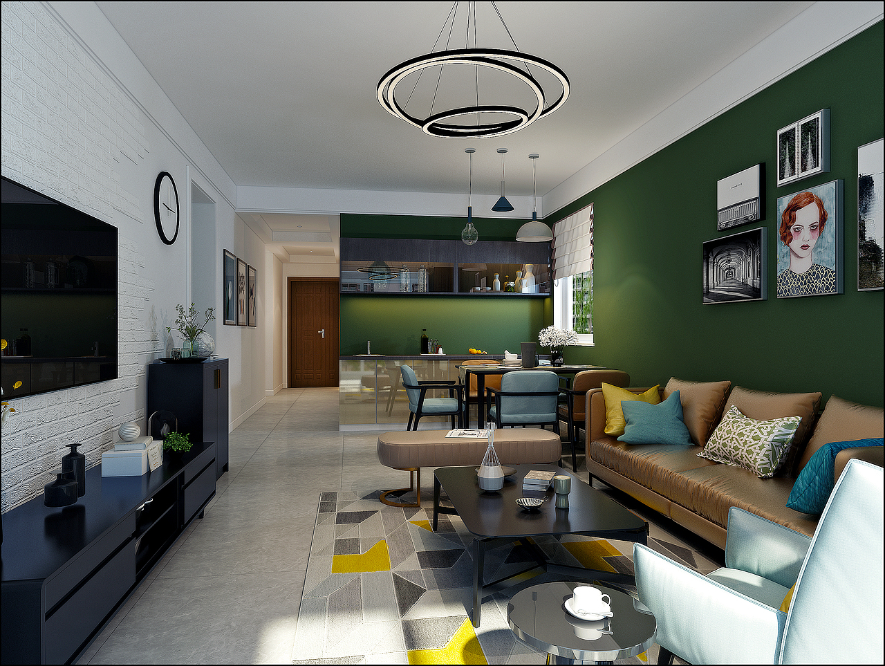 济南万泰装饰龙泉壹号120平现代简约风格案例（图ZMjcxMDIxNTI0） - 家装设计 - 站酷设计师万泰谢佳乐1997原创素材 - 站酷ZCOOL