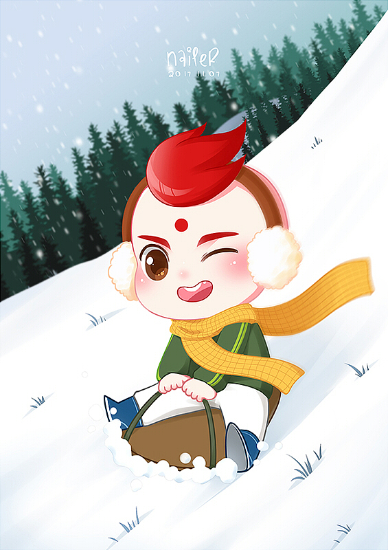 【福娃集团】卡通新年用图（图ZMTAzODQ4MjMy） - 商业插画 - 站酷设计师NAILER乌鸦原创素材 - 站酷ZCOOL