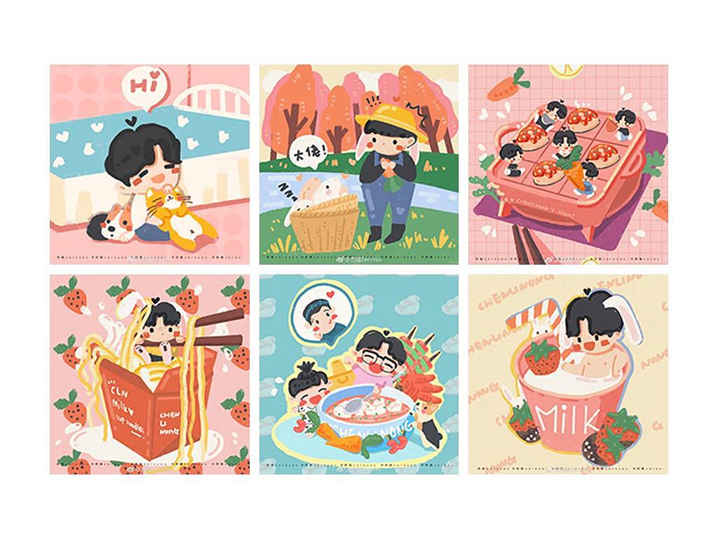 【给我的爱豆画画】-这两年笔下的他也在成长（图ZMTk0MTIwOTQ4） - 创作习作 - 站酷设计师西猫zero原创素材 - 站酷ZCOOL