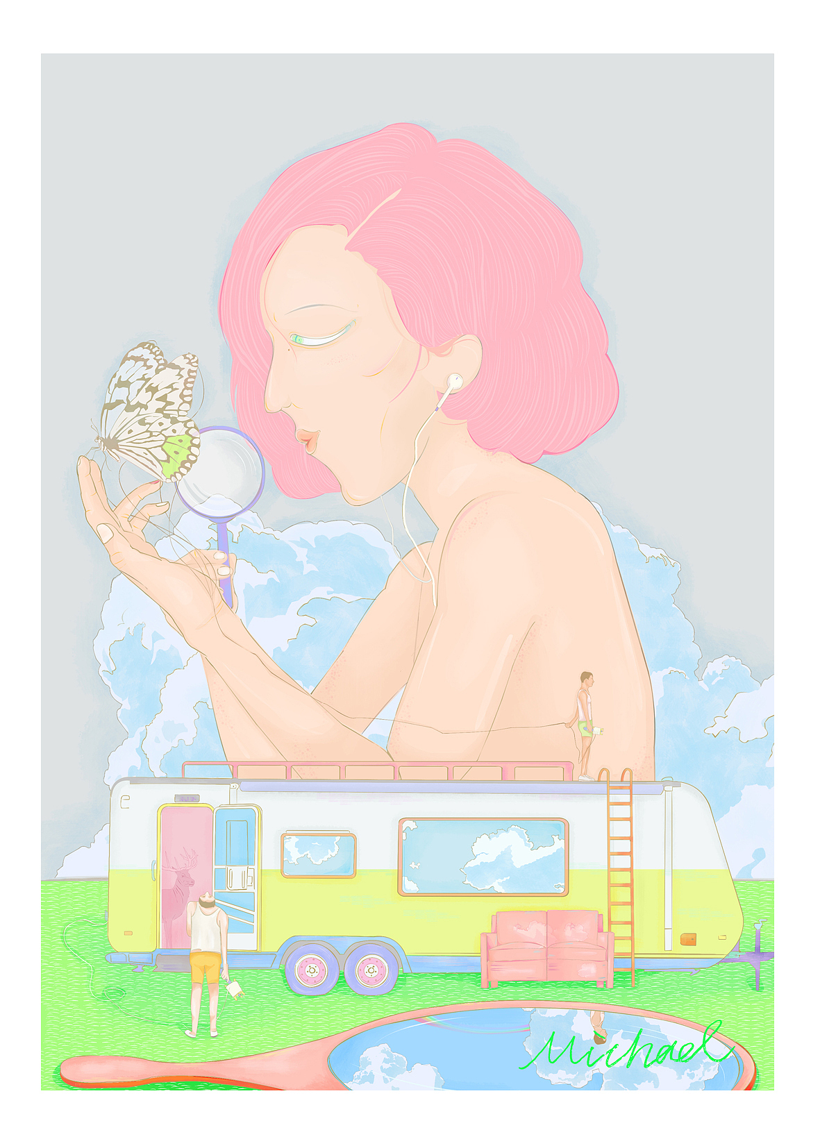 葎岛电台音乐故事插画系列（图ZMTQ3OTAyMzUy） - 图案 - 站酷设计师葎岛原创素材 - 站酷ZCOOL