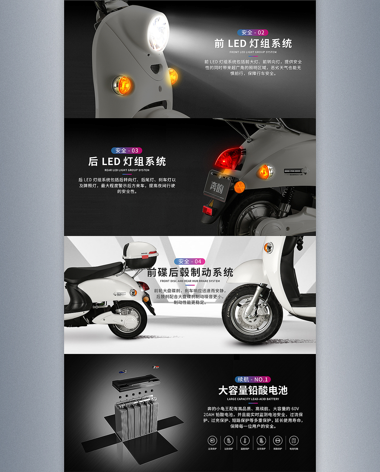 奔的电动车详情页—品宣（图ZMjIxODk5NTA4） - 电商 - 站酷设计师海清大大王原创素材 - 站酷ZCOOL