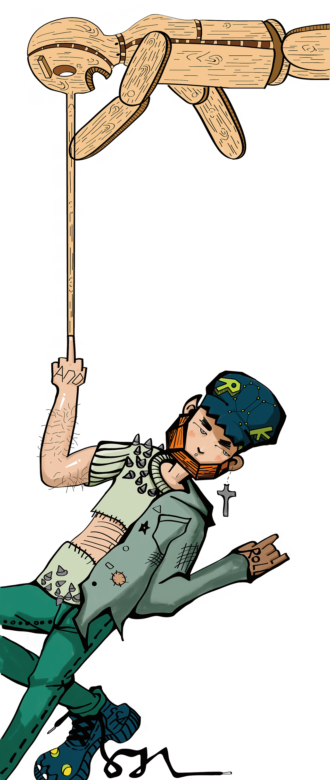 潮流青年和匹诺曹的混搭,脑洞出品