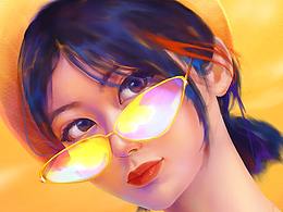 瞪了我兩天的小姐姐~卡通2