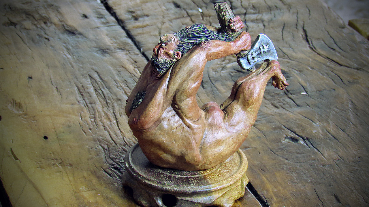 《盘古》（图ZOTMxNTE2ODQ=） - 手办/模玩 - 站酷设计师有个榴莲工作室原创素材 - 站酷ZCOOL