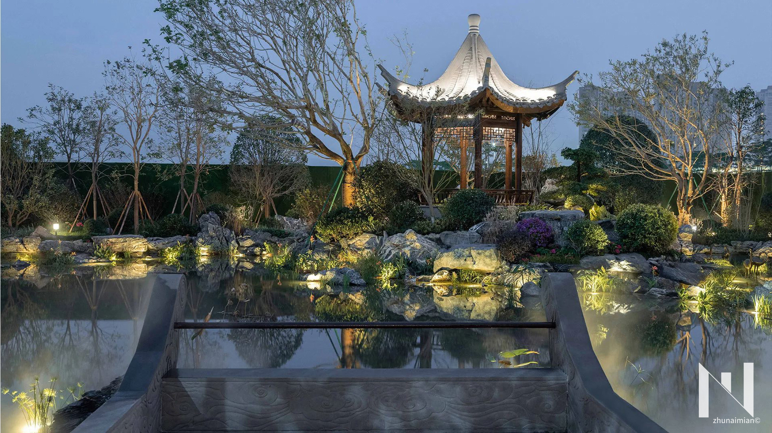 2020 04 中式住宅示范区景观