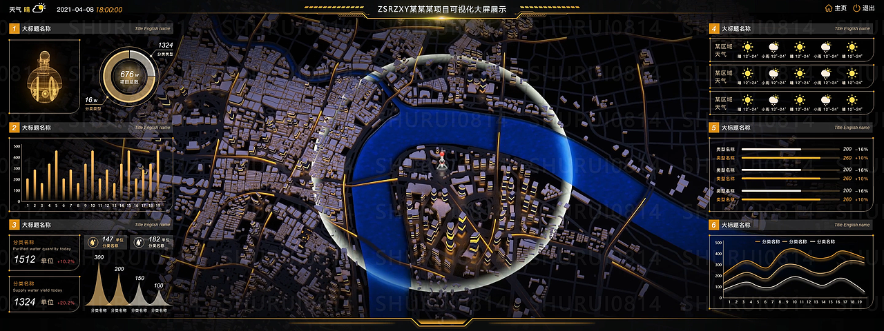 智慧城市数据可视化（图ZMjQ5ODcxNTg4） - 软件界面 - 站酷设计师张书睿原创素材 - 站酷ZCOOL