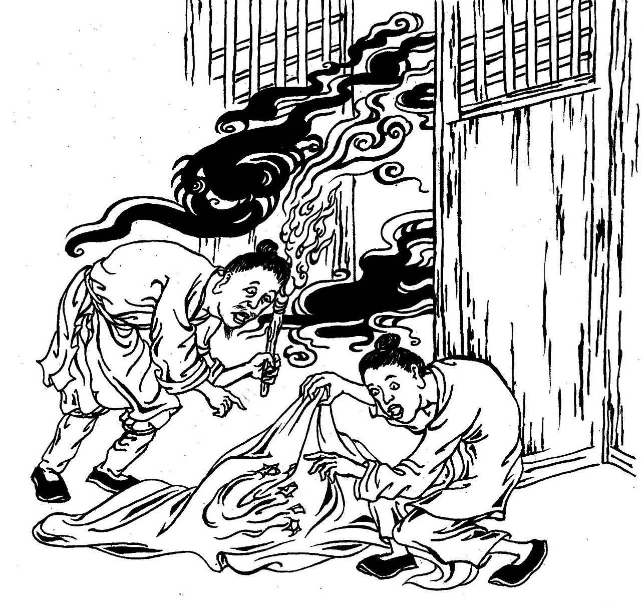 故事插图-聊斋志异-山魈