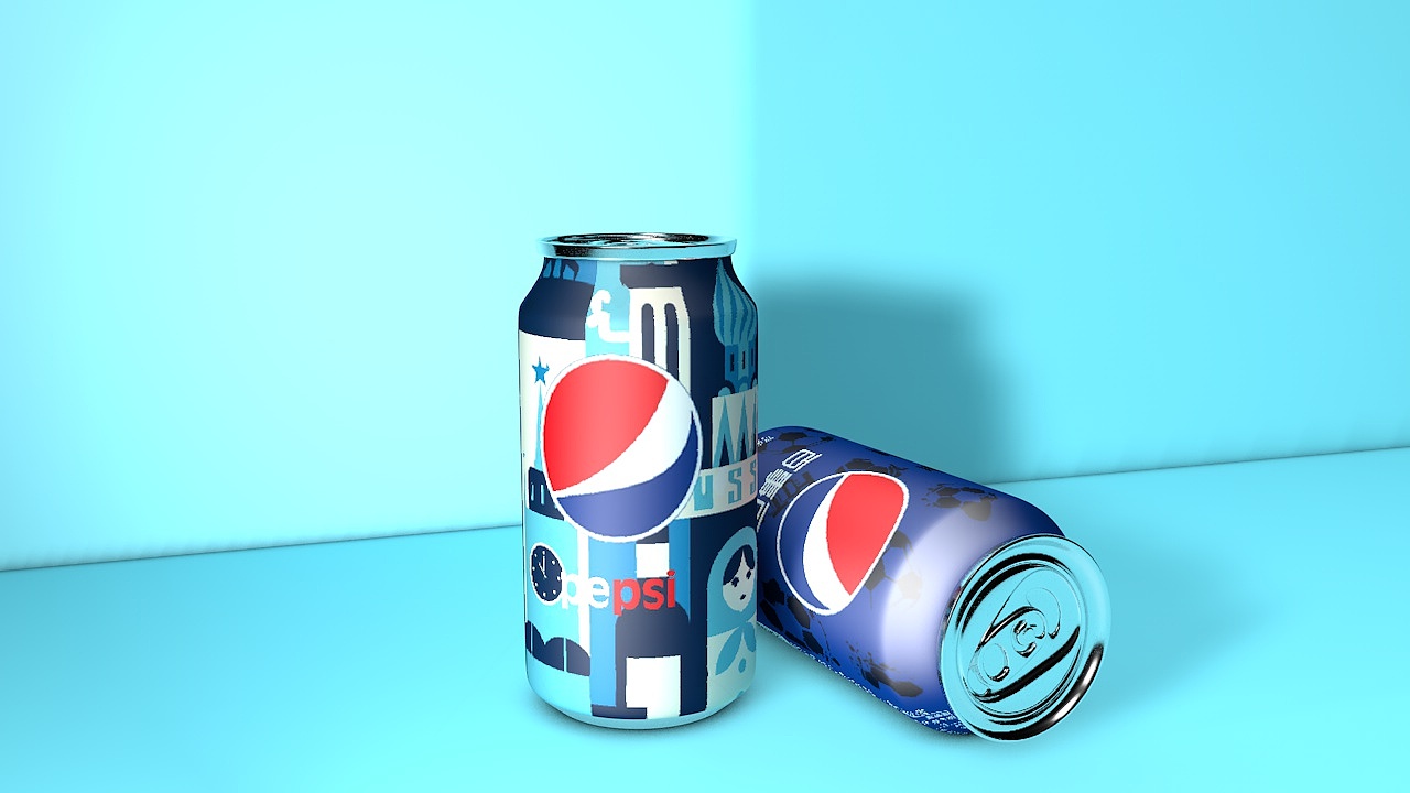 可乐易拉罐c4d建模