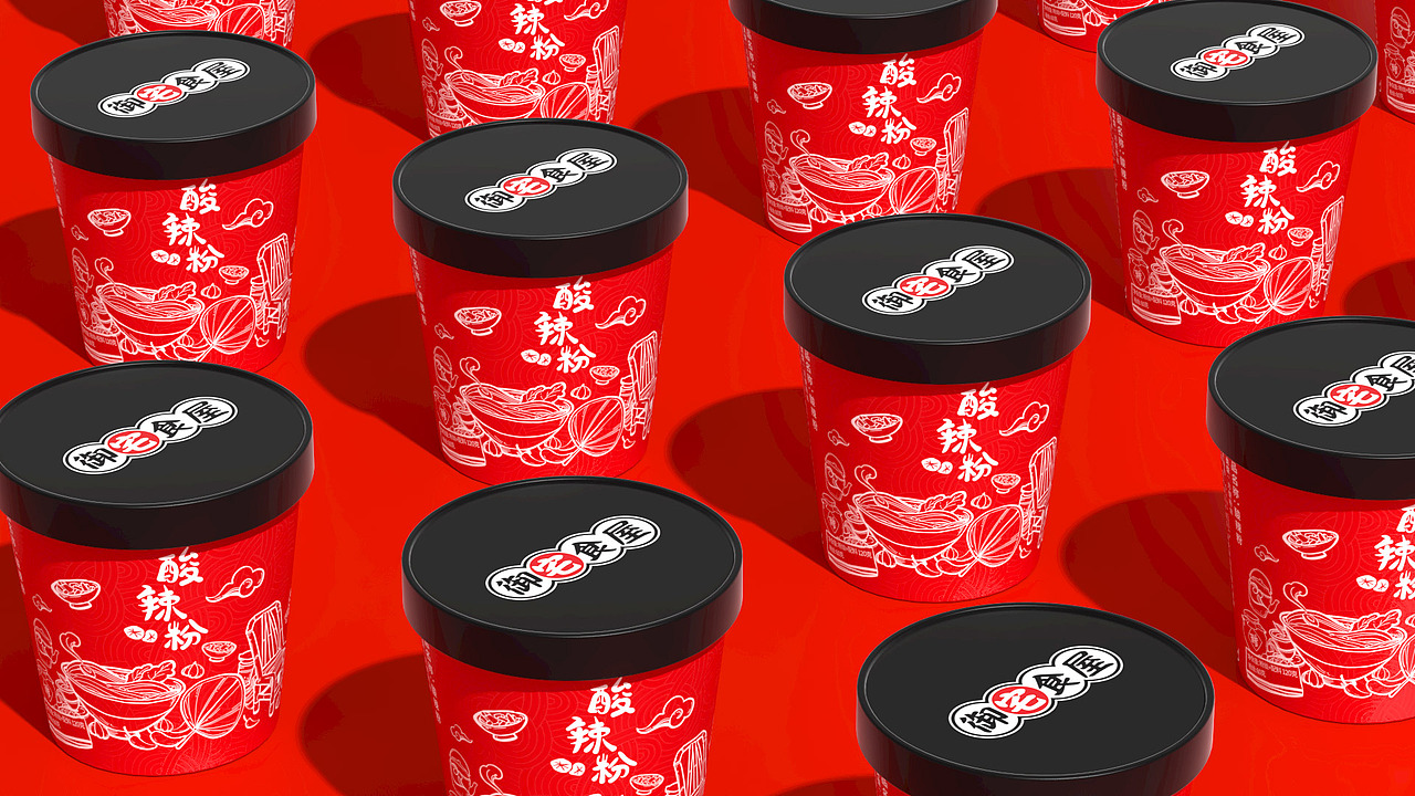 礼想抱福|酸辣粉 / 包装设计