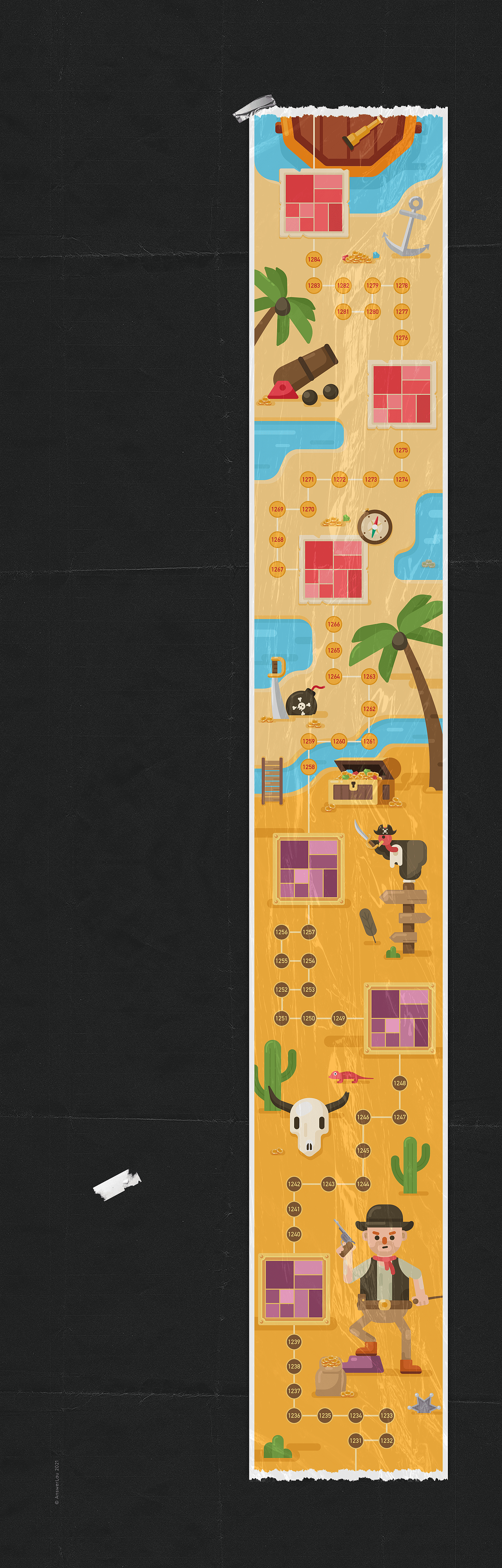 Nonogram Map Design Collection（图ZMjU3OTAzMzU2） - 游戏UI - 站酷设计师AnswerLau原创素材 - 站酷ZCOOL