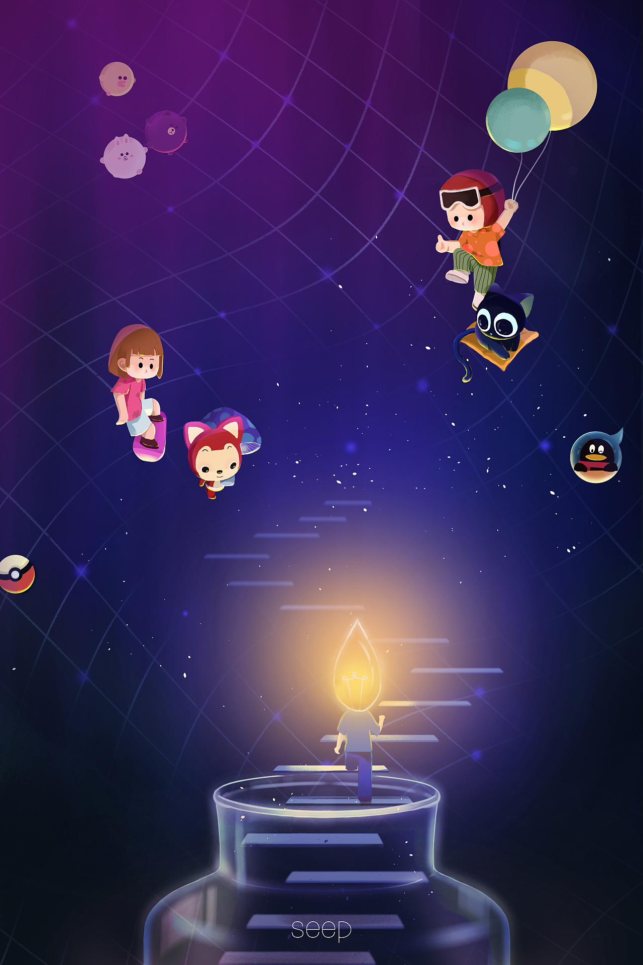 渗入（图ZMjg1NjE2NDA0） - 艺术插画 - 站酷设计师修圣衣的穆先生原创素材 - 站酷ZCOOL