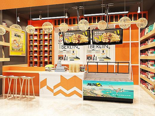 小海鲜店面设计
