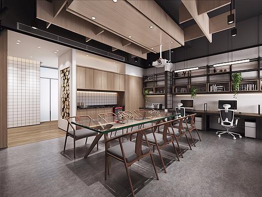 麻吉设计|现代——传媒工作室效果图