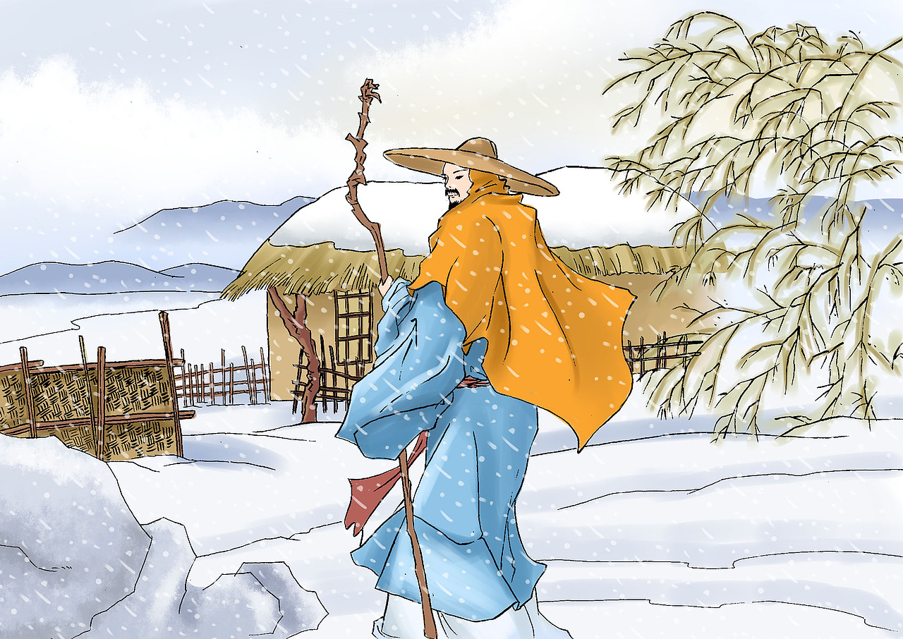 古诗插画（图ZNzY4MjI5MDQ=） - 商业插画 - 站酷设计师Koey位移原创素材 - 站酷ZCOOL