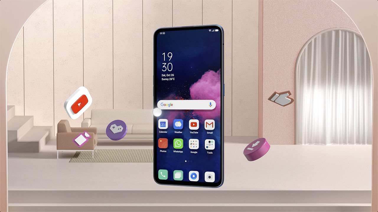 OPPO color os7 海外版(分屏操作居家版)