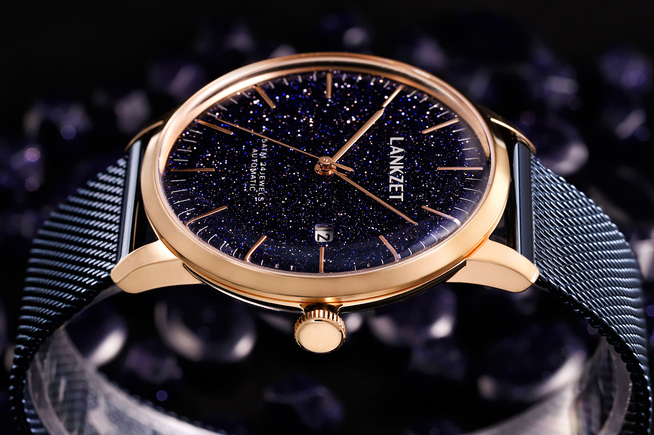 蓝砂石手表的图片和视频