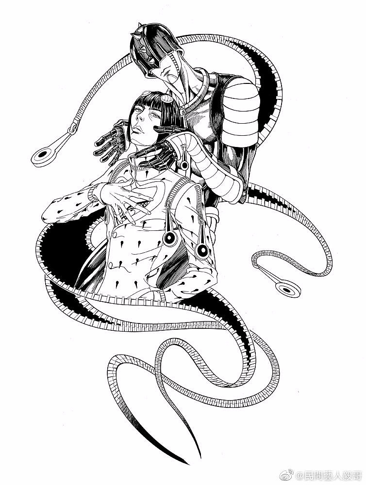 jojo系列|插画|商业插画|民间艺人毅哥_原创作品-站酷zcool