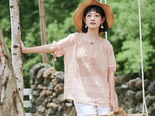 棉麻女装外景拍摄