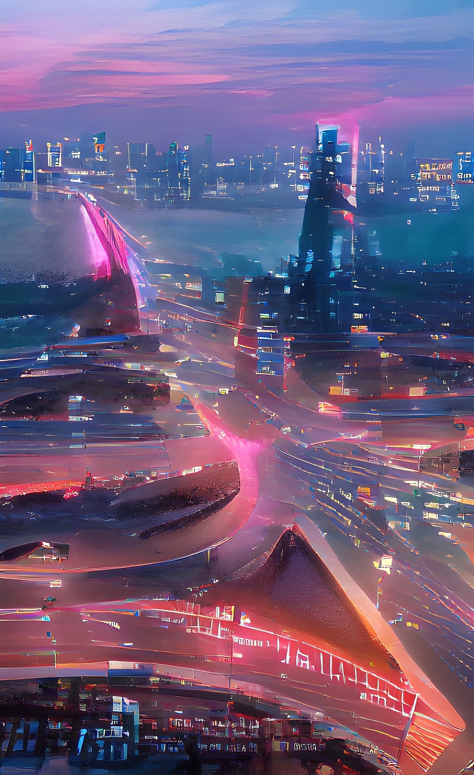 赛博朋克风的临沂（图ZMjk3OTg1NDk2） - 环境/建筑摄影 - 站酷设计师先森WANG原创素材 - 站酷ZCOOL