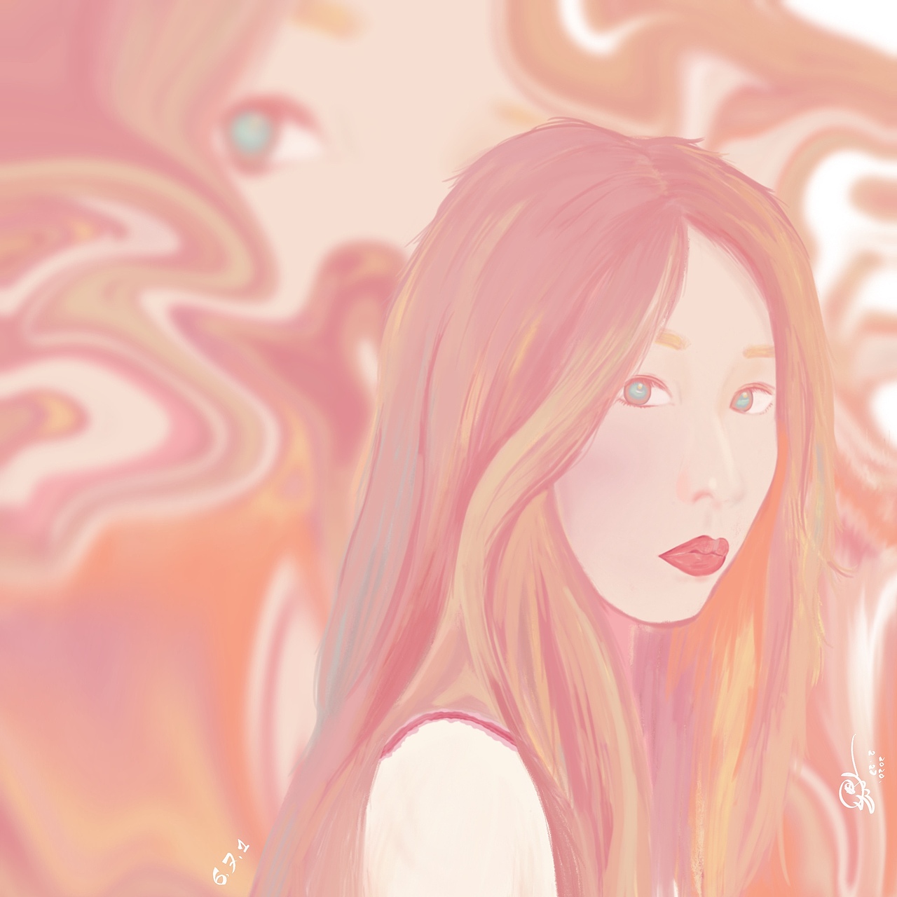 间接性发奋图强 | procreate头像插画（图ZMjAwMjkxNjg0） - 创作习作 - 站酷设计师鳳梨寺住持原创素材 - 站酷ZCOOL