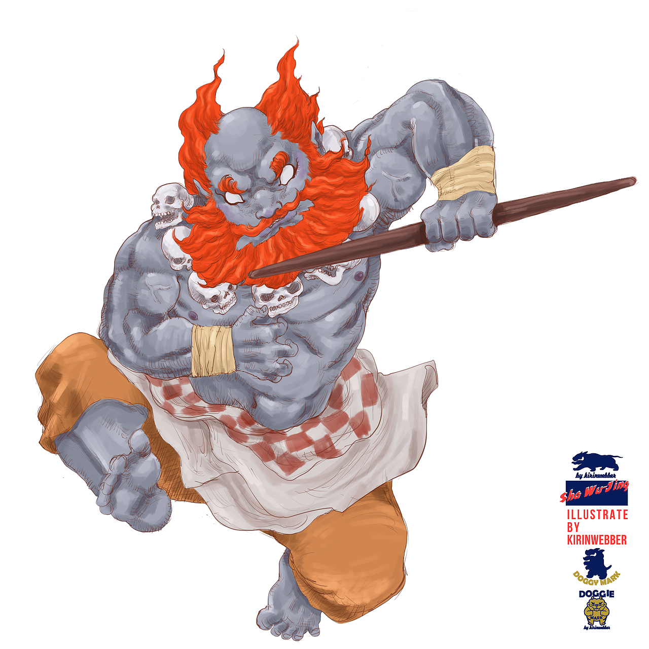 农历辛丑年涂画（摸鱼）作品精选集（图ZMjg2NTY4MTQ0） - 新锐潮流插画 - 站酷设计师kirinwebber原创素材 - 站酷ZCOOL