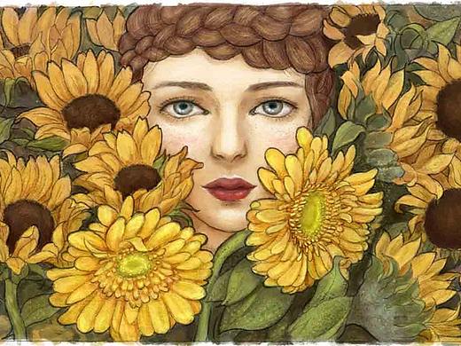 花兒圍繞著的她（個(gè)人主頁(yè)-ZNDI0ODI4NzY=） - 創(chuàng)作習(xí)作 - 站酷設(shè)計(jì)師玖末Li原創(chuàng)素材 - 站酷ZCOOL