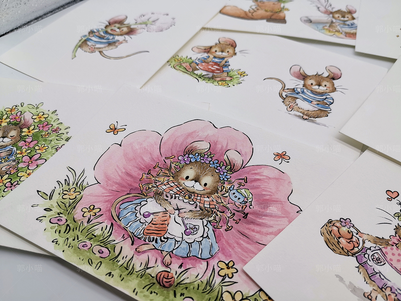 手绘水彩胶带祝大家鼠年大吉呀!(14张大图)