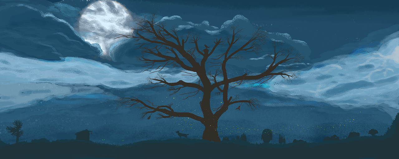 荒夜（图ZMjYwMTE0NDAw） - 商业插画 - 站酷设计师进击的乃锅原创素材 - 站酷ZCOOL