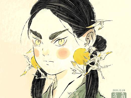 临摹早稻 双马尾女孩