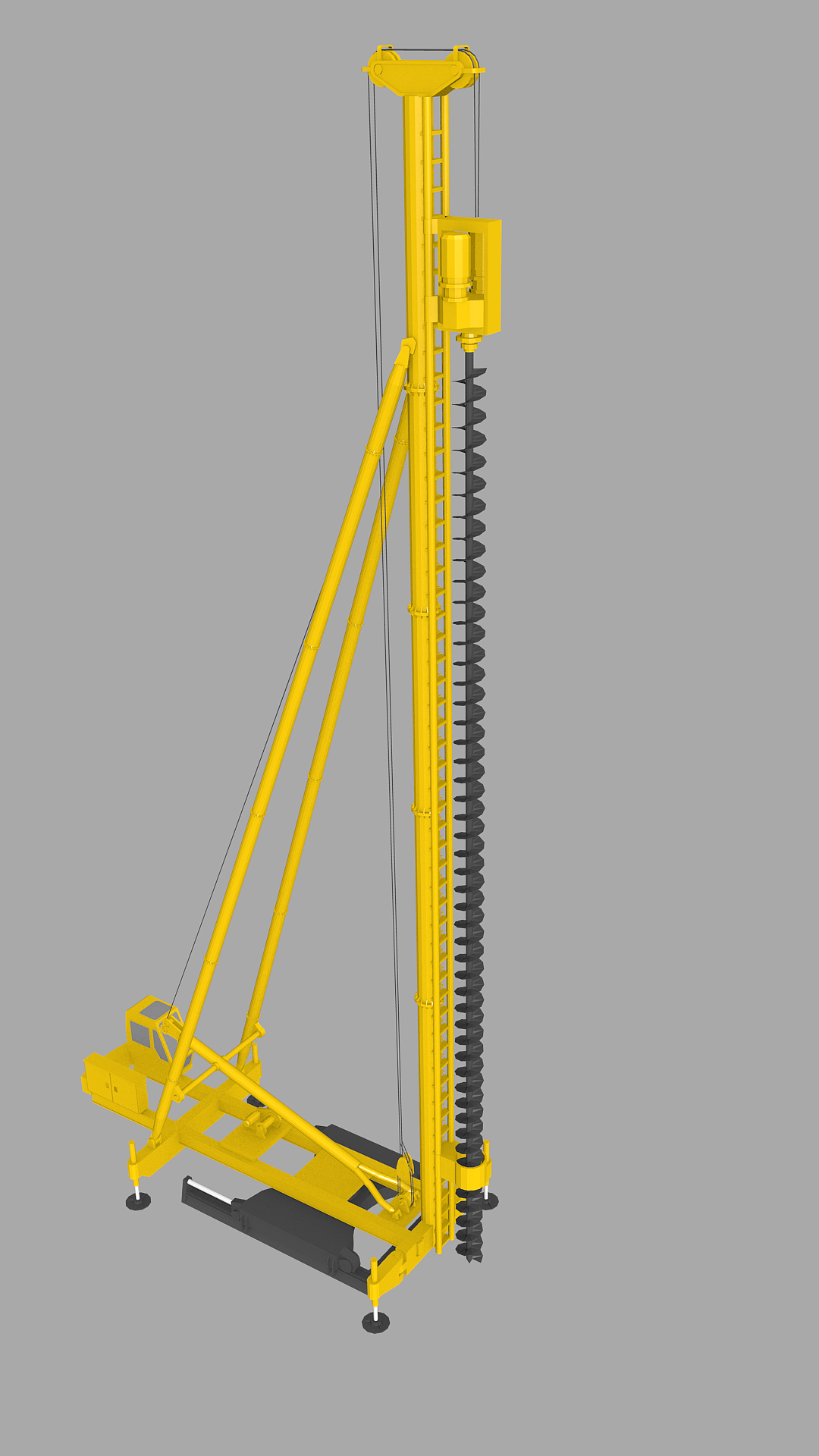 步履式螺旋钻cfg打桩机