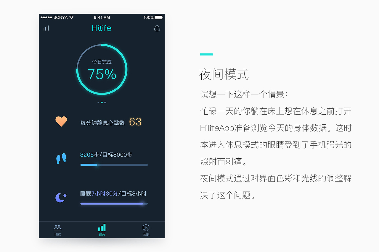 Hilife智能手环App设计（图ZNjI1MzYwMjg=） - APP界面 - 站酷设计师Avedear原创素材 - 站酷ZCOOL