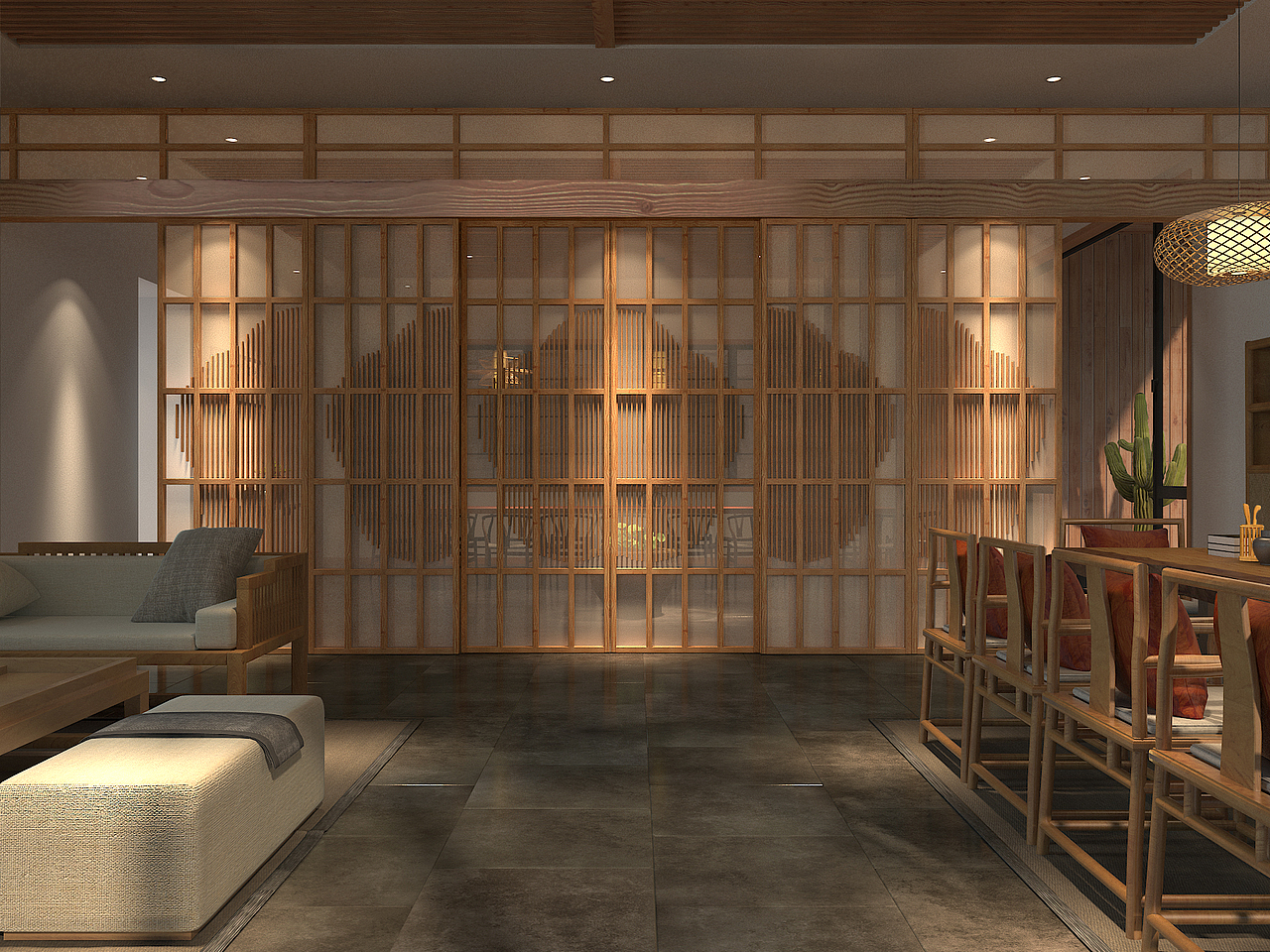 新中式风格山中小院设计-叶平作品（图ZMTQ0NTMwODI0） - 家装设计 - 站酷设计师前意识叶平原创素材 - 站酷ZCOOL