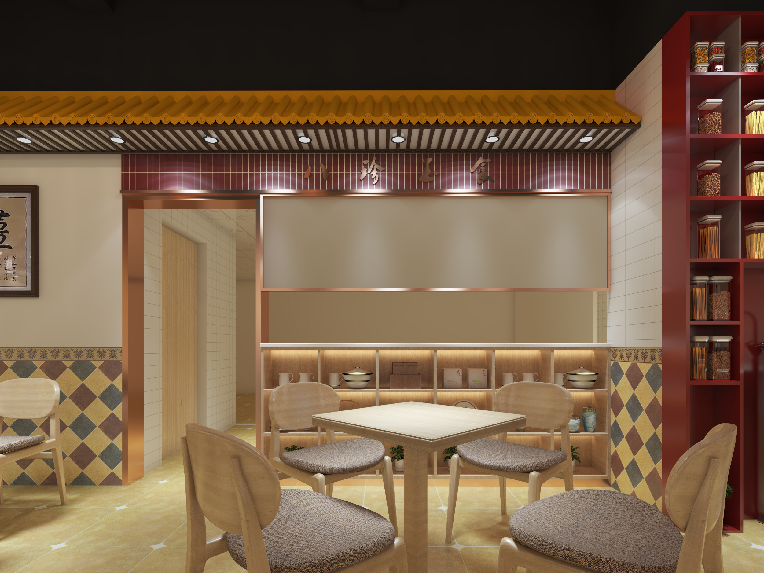 侨记甜品 广式甜品店 糖水铺 岭南风格 餐饮设计