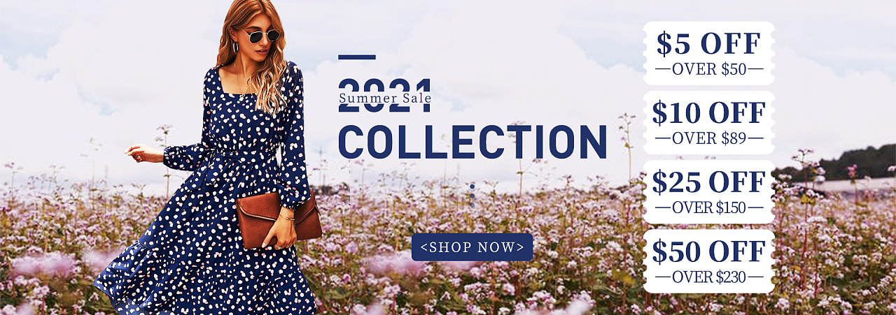 跨境电商服装banner设计女装首页排版