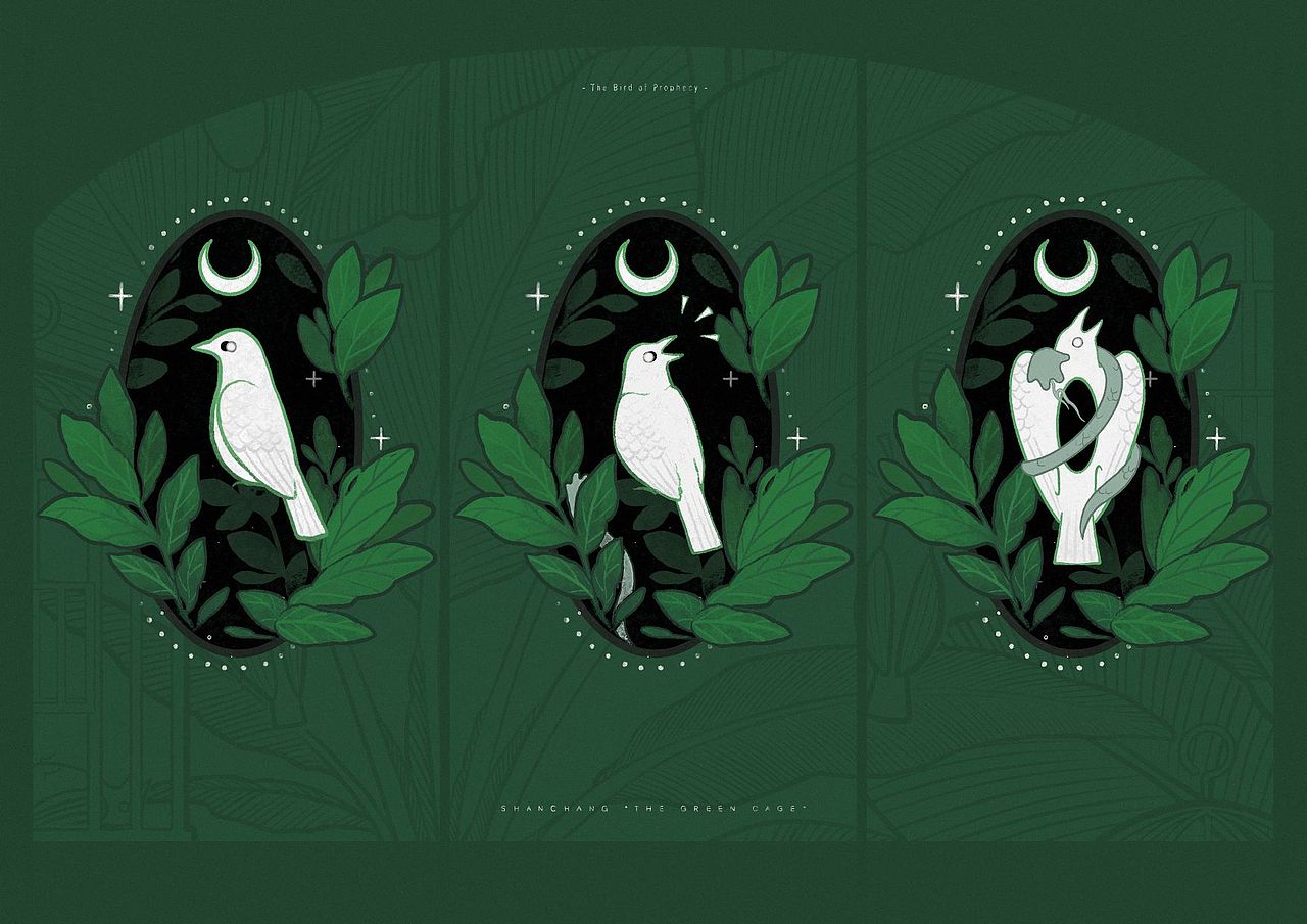 *THE GREEN CAGE*OC合集（图ZMzU2NjU1NTc2） - 艺术插画 - 站酷设计师山常原创素材 - 站酷ZCOOL