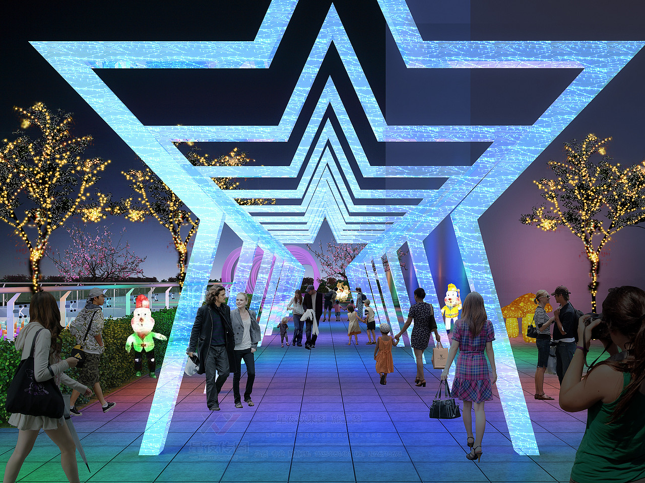 室外灯光秀灯光节