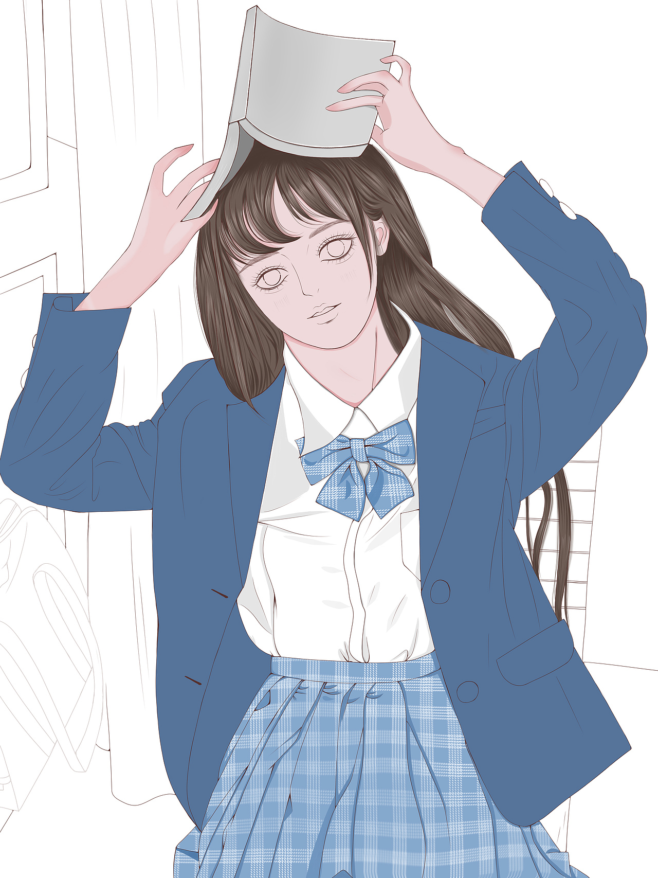 教室里的小女孩