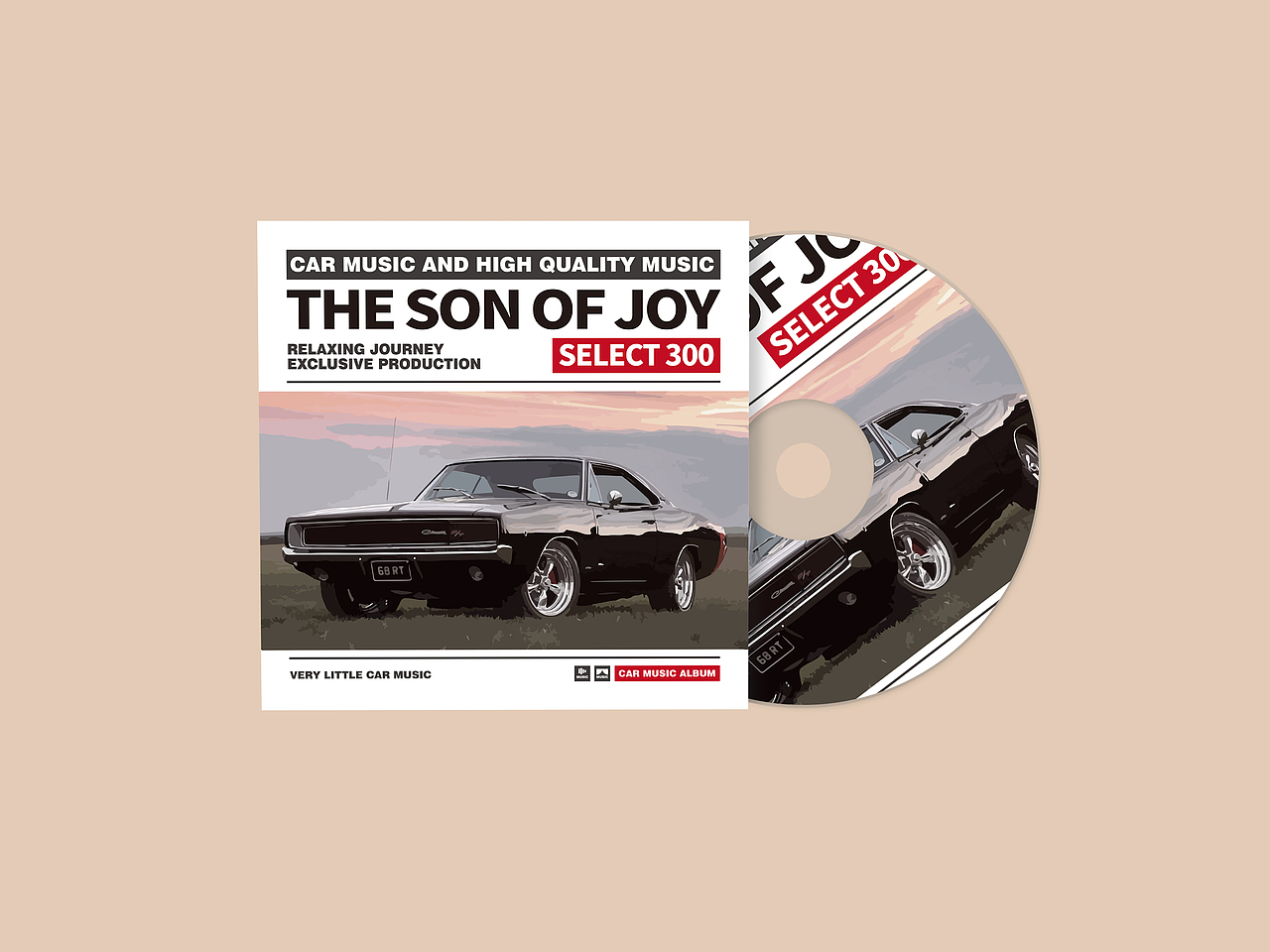 车载音乐CD SELECT 300（图ZMjAwMTY0NDg4） - 包装 - 站酷设计师古克力原创素材 - 站酷ZCOOL