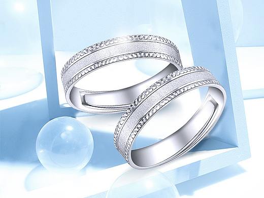 珠宝饰品/铂金对戒/详情页/包装